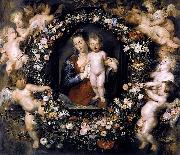 Peter Paul Rubens Madonna on Floral Wreath France oil painting artist